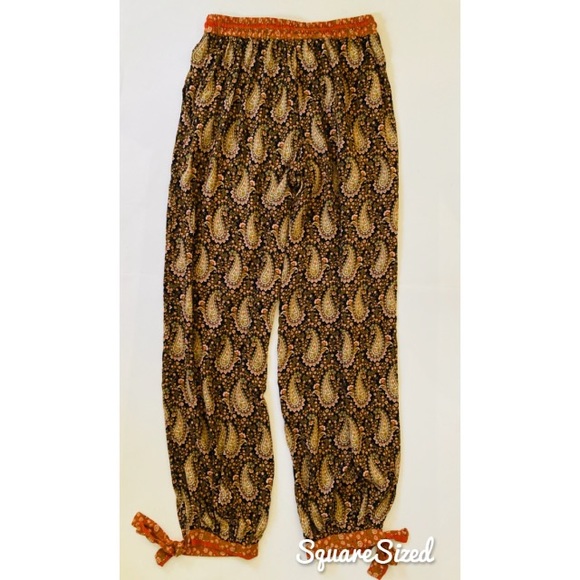 NEW Daniel Rainn DR2 Boho pull on Pants paisley 0 2 XS - Picture 5 of 6